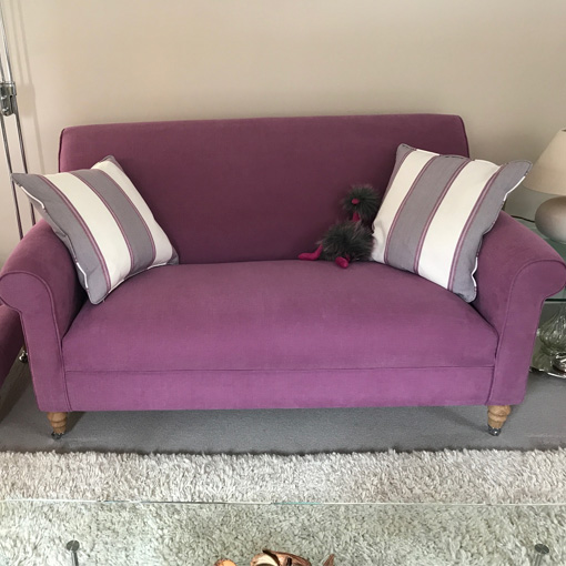 Petworth 2 Seater Sofa in Linara Violet